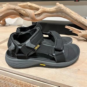 TEVA Men's Strata Universal Sandals in Black, Size 8